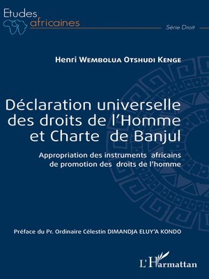 cover image of Déclaration universelle des droits de l'Homme et Charte de Banjul